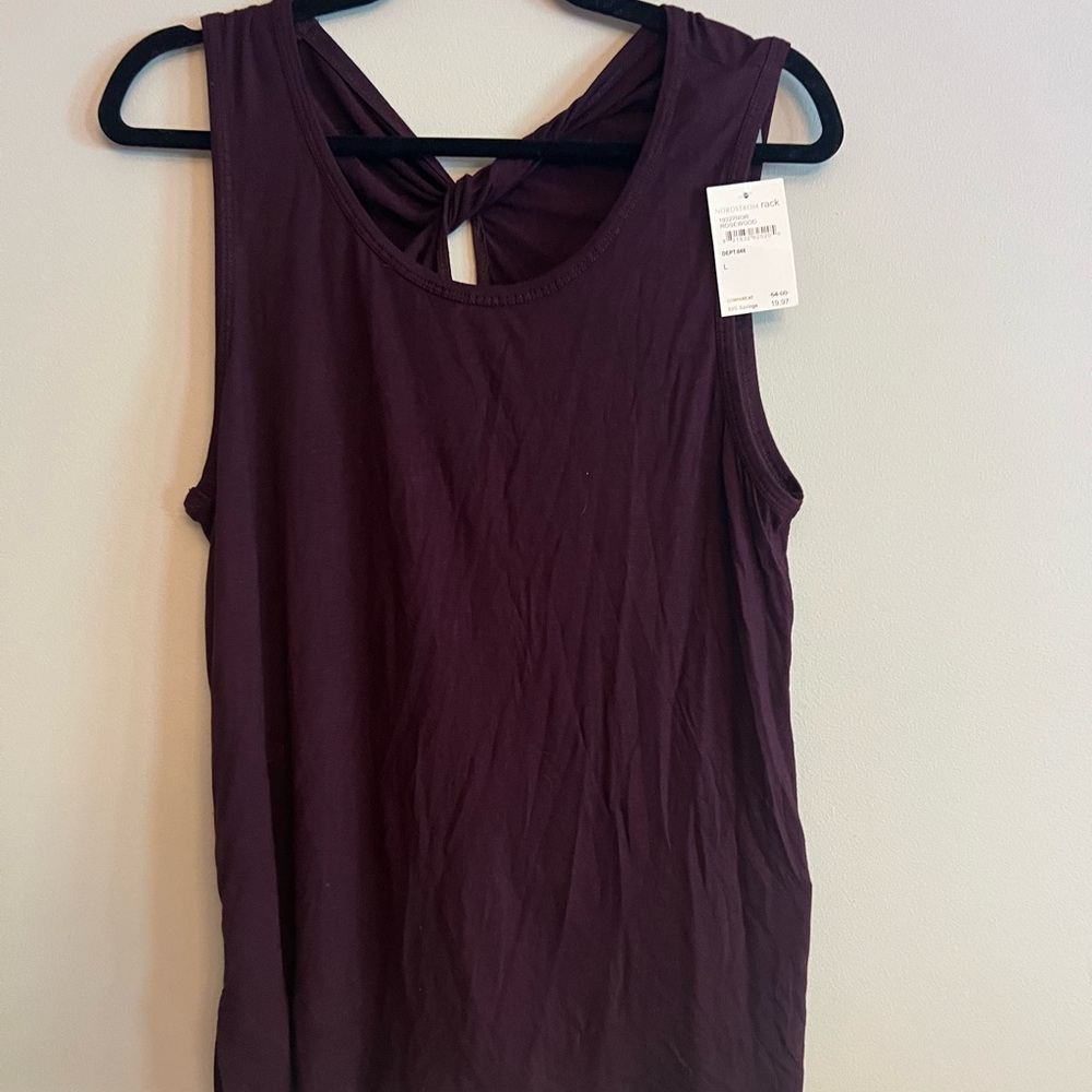 Bordeaux Sleeveless Top